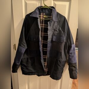 Suay Sew Shop Men's Navy Unique Patchwork Jacket
